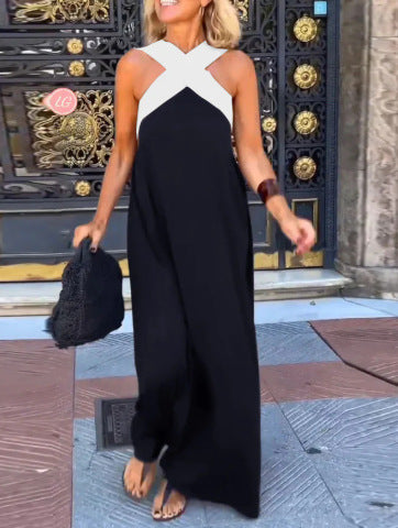 Women's Wrap Dress — Crossover Cut Lightweight Summer Dress
