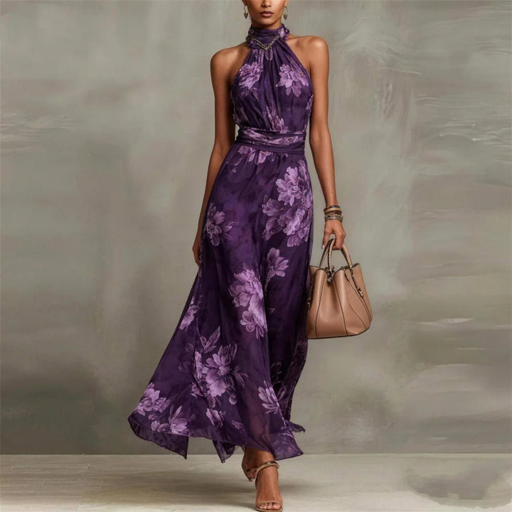 Women's Floral Maxi Dress — Sleeveless Printed Summer Maxi Dress
