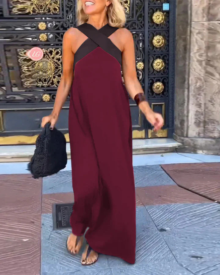 Women's Wrap Dress — Crossover Cut Lightweight Summer Dress