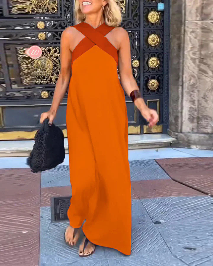 Women's Wrap Dress — Crossover Cut Lightweight Summer Dress