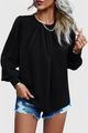 Women's Lace Collar Long-Sleeve Top — Soft Feminine Blouse