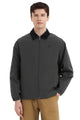 Men's casual bomber jacket with corduroy collar and zip front
