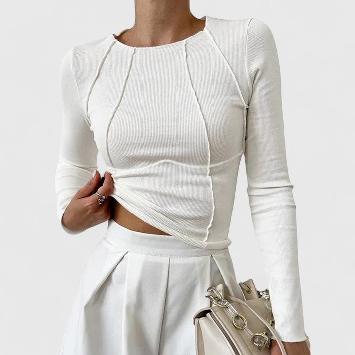 Rozminda | Comfortable Long-Sleeved Top - Image 1