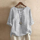 Women's Floral Print Blouse, Round Neck, Half Sleeve