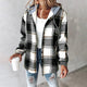 Women's Checkered Lined Cardigan