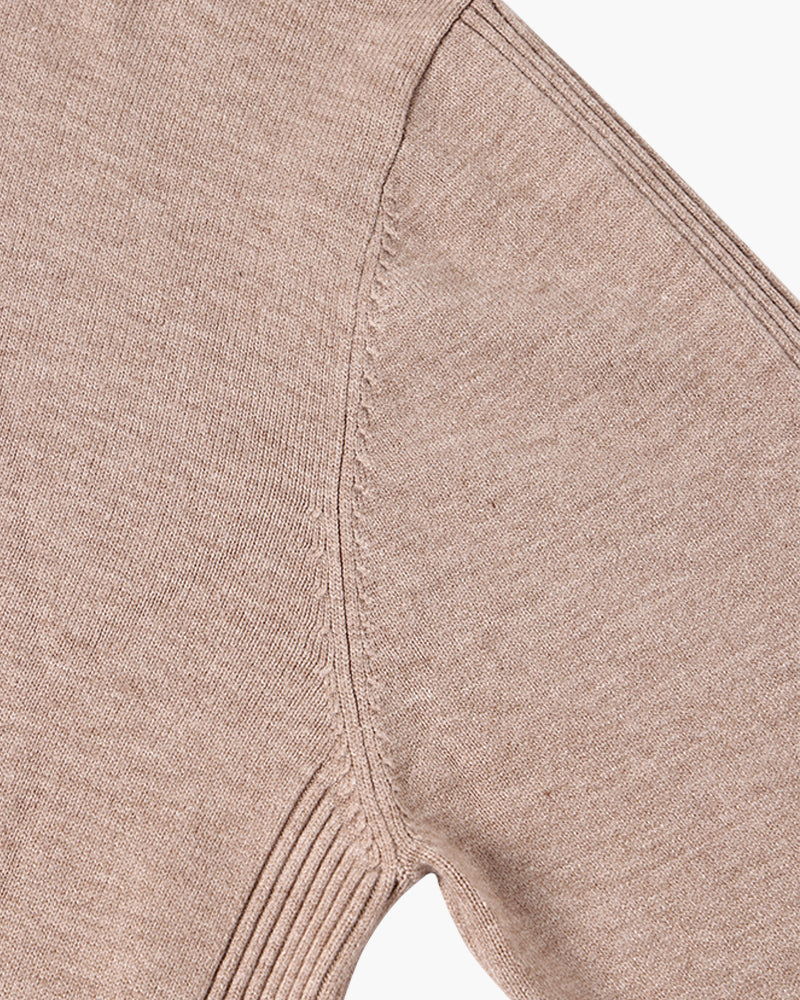 Men's long-sleeve ribbed turtleneck jumper in multiple colours