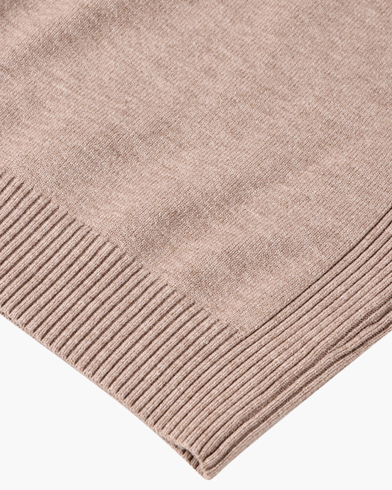 Men's long-sleeve ribbed turtleneck jumper in multiple colours