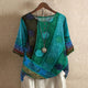 Women's Floral Print Blouse, Round Neck, Half Sleeve