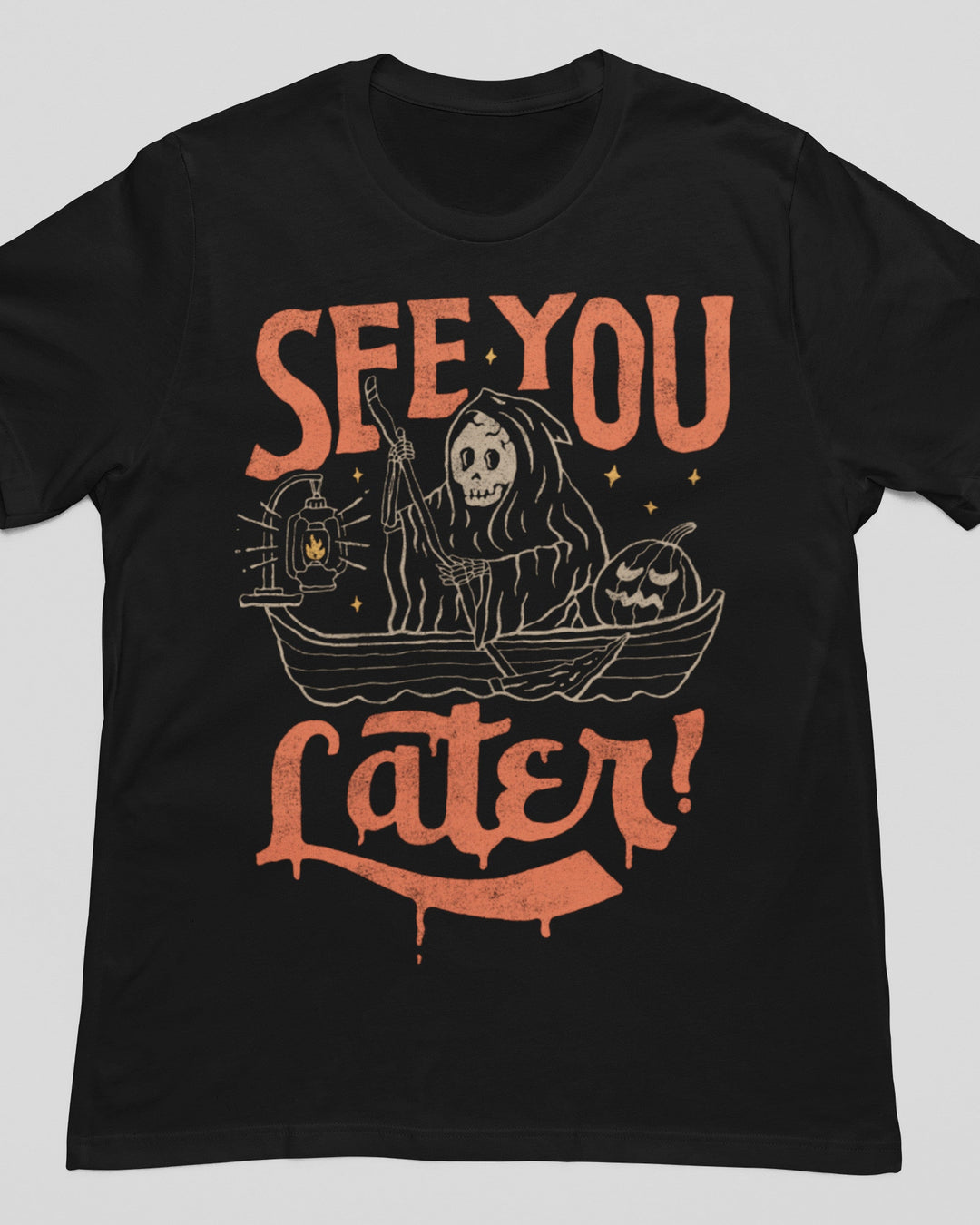 Unisex T-Shirt, See You Later Graphic Print, Black
