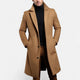 Men's hooded puffer coat with quilted panels and front pockets