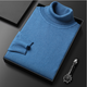 Ribbed turtleneck jumper with long sleeves and high collar