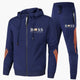 Men's two-piece hooded tracksuit with zip jacket and joggers