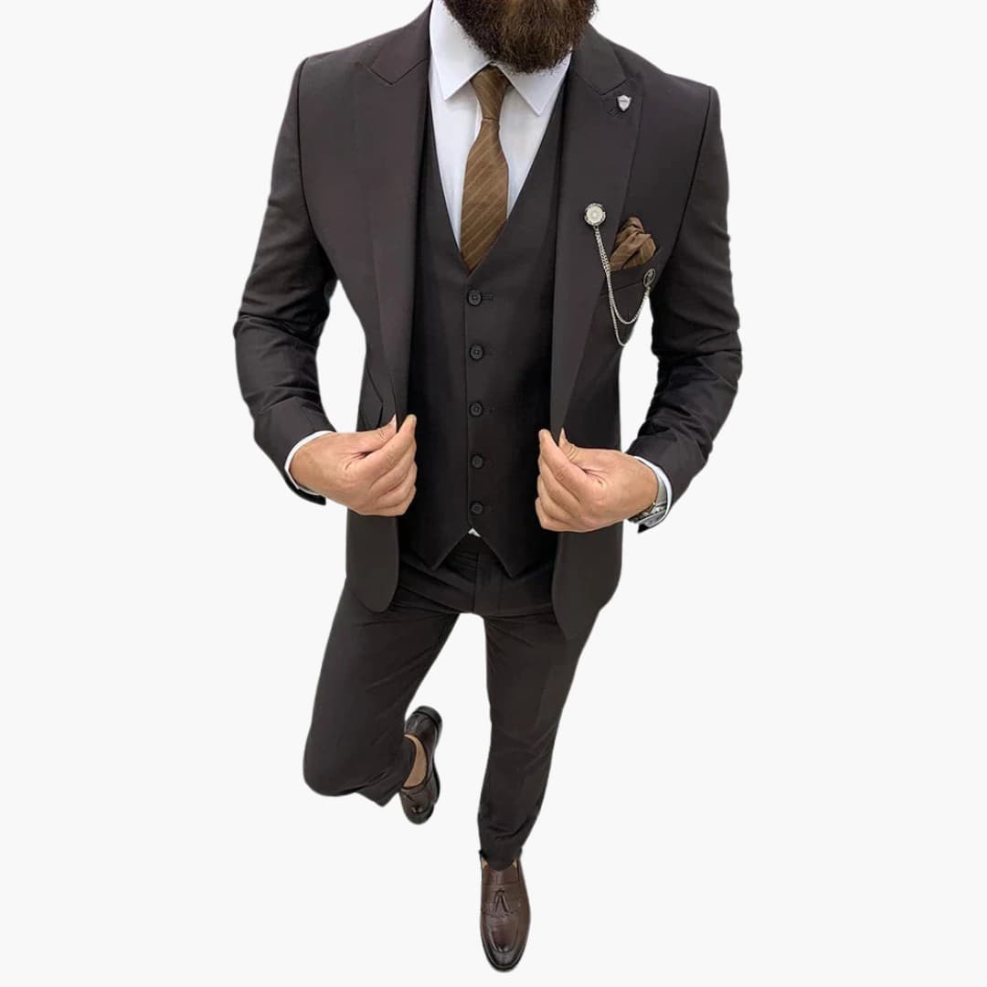 Caleb | Men's Slim Fit Three Piece Formal Suit