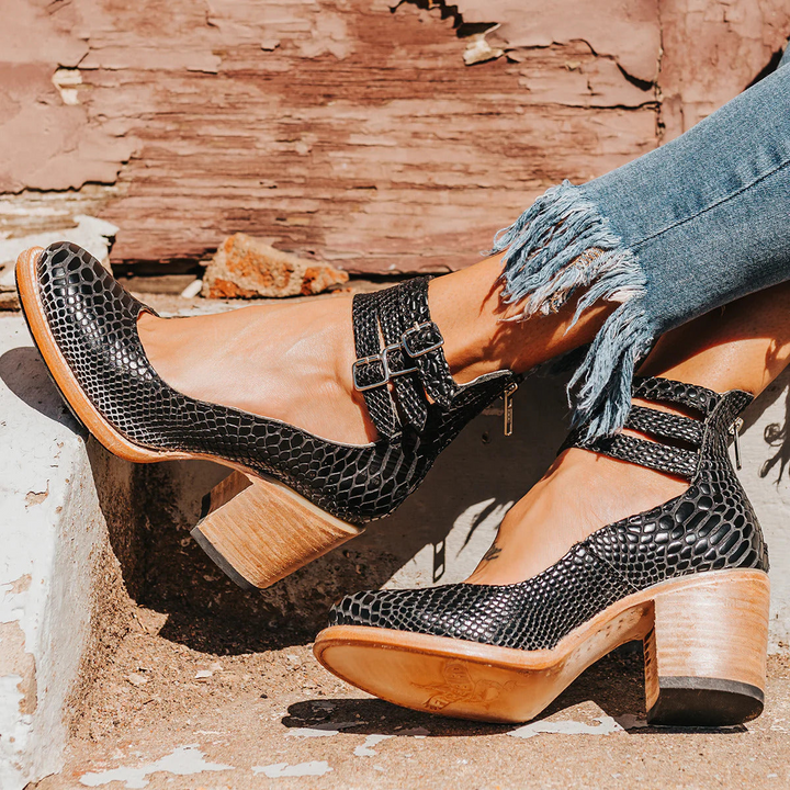 Verona | Vintage Strappy Ankle Strap Heels - Image 6