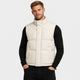 Men's quilted puffer gilet with funnel neck and front pockets
