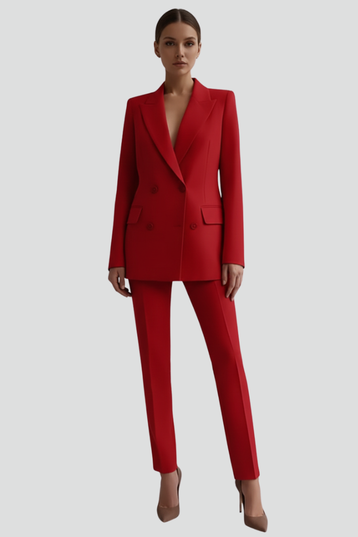 Women’s Blazer and Trousers Set with Long Sleeves - Image 10