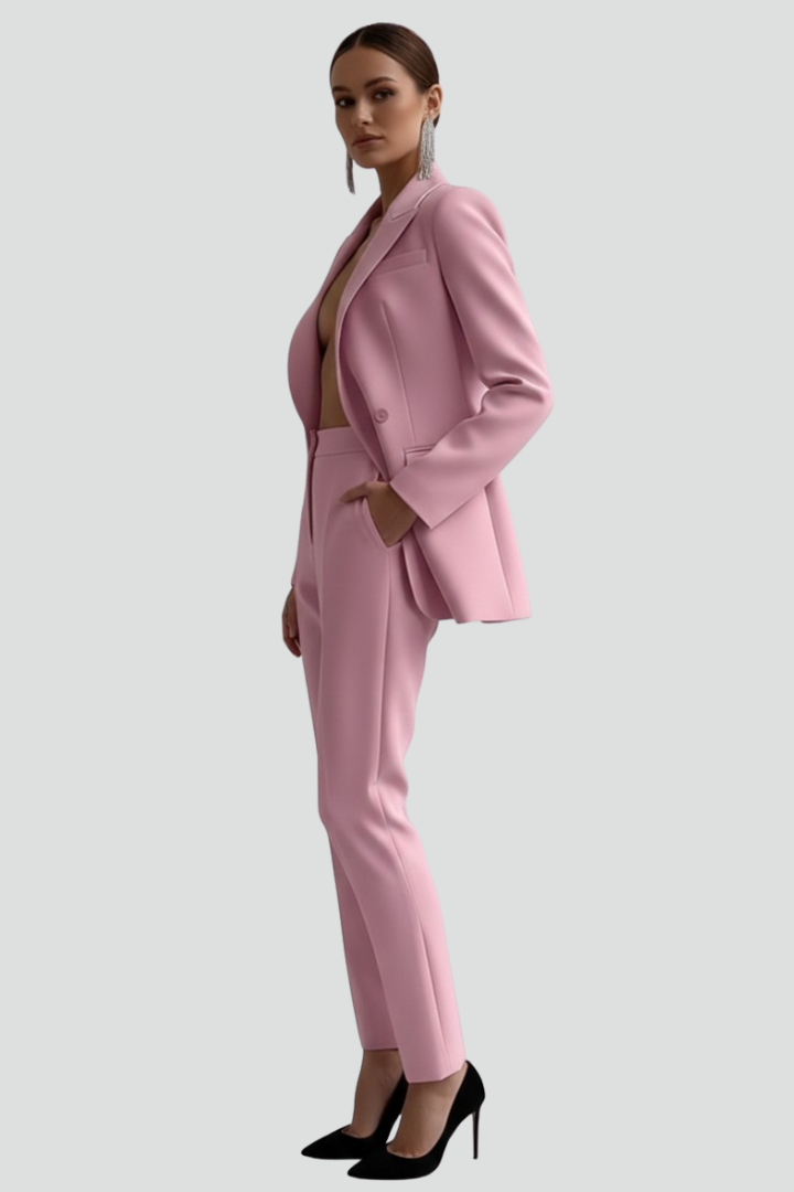 Women’s Blazer and Trousers Set with Long Sleeves - Image 5