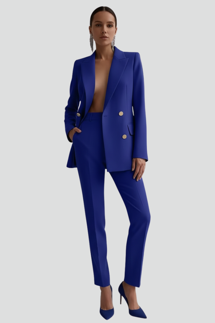 Women’s Blazer and Trousers Set with Long Sleeves - Image 8