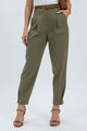 Women’s Pants with High Waist and Tapered Leg - Image 2