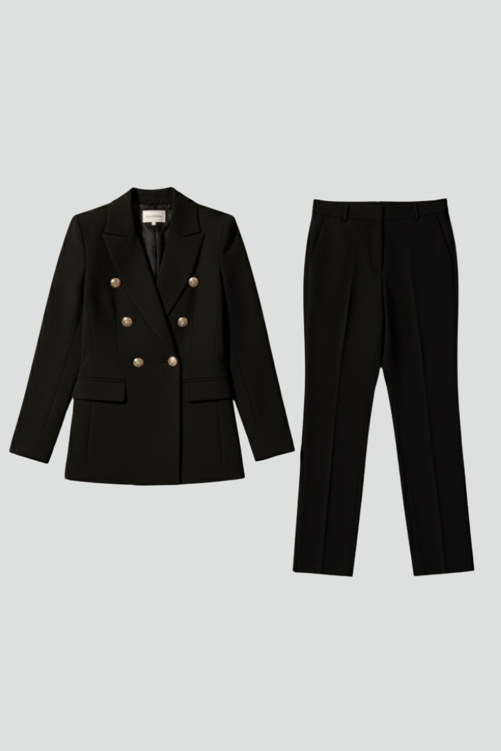 Women’s Suit Set with Blazer and Straight Trousers - Image 1