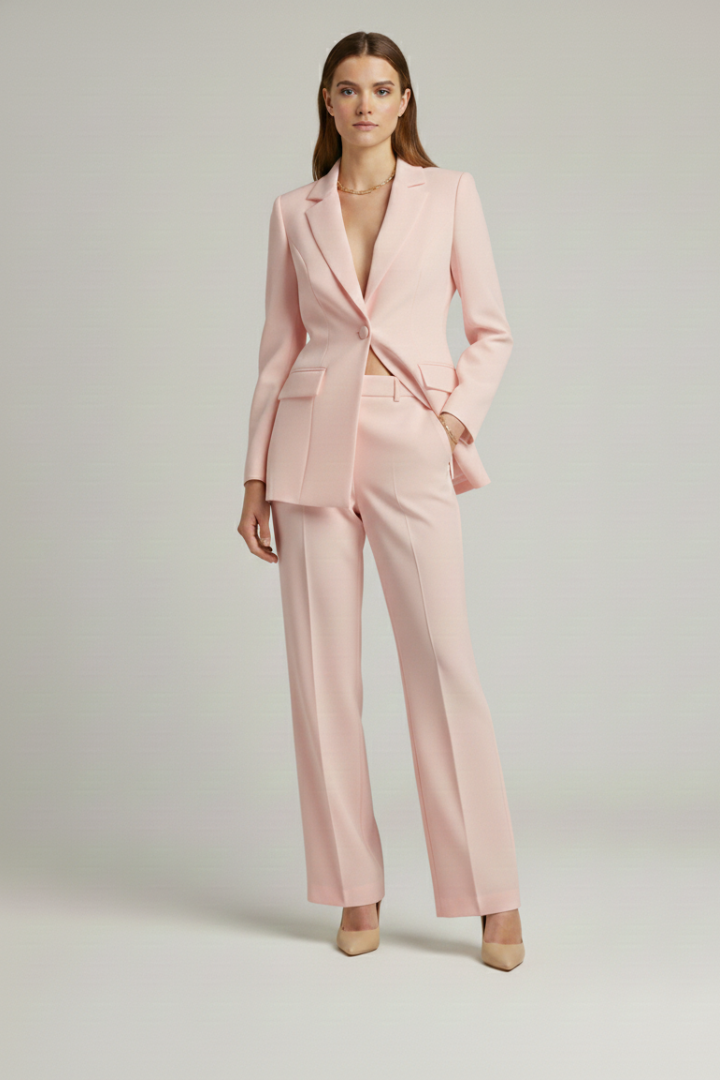 Women’s Suit with Jacket and Wide-Leg Pants - Image 9