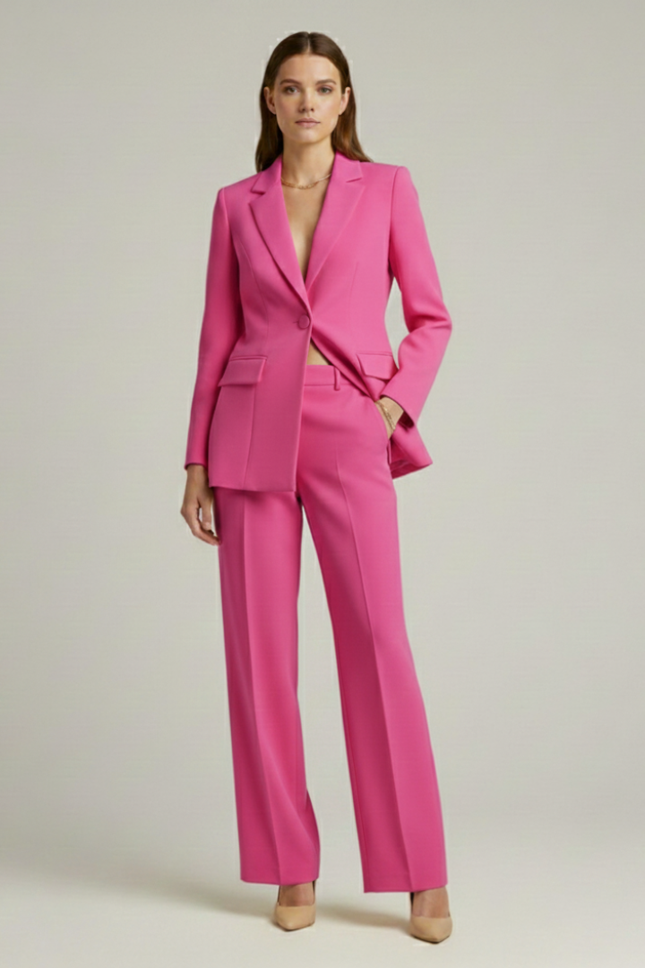 Women’s Suit with Jacket and Wide-Leg Pants - Image 5