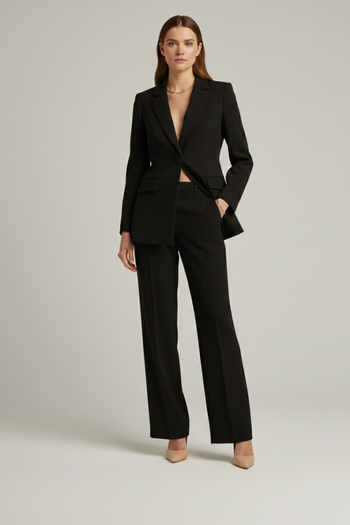 Women’s Suit with Jacket and Wide-Leg Pants - Image 7