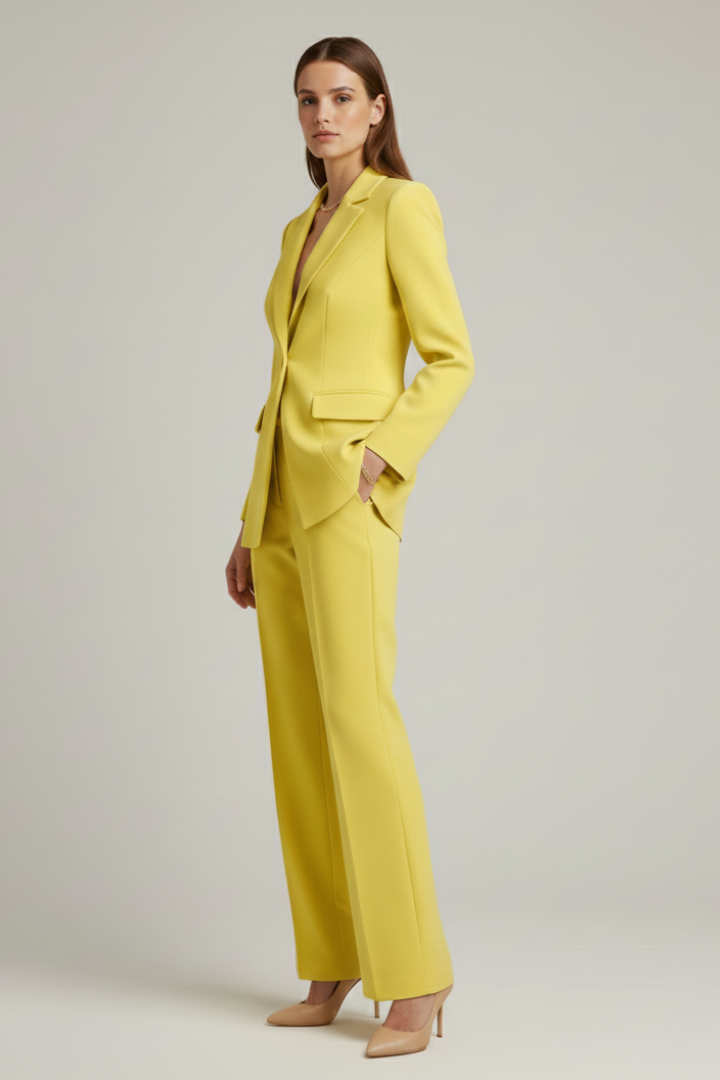 Women’s Suit with Jacket and Wide-Leg Pants - Image 3