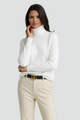 Women's fine-knit turtleneck jumper with long sleeves and ribbed trims