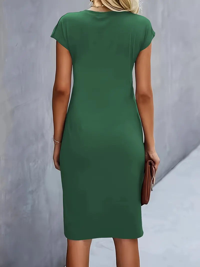 Katie | Women’s Classic Short Sleeve Bodycon Dress - Image 14