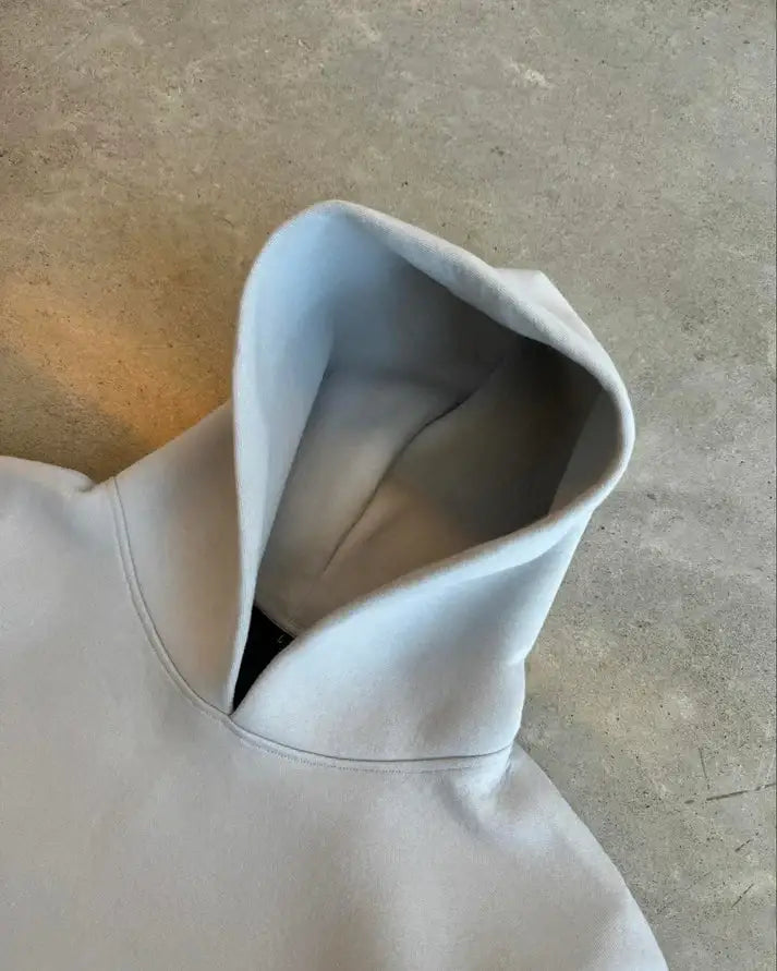Men's hooded tracksuit set with oversized sweatshirt and full-length joggers