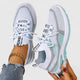 Women's Mesh Lace-Up Sneakers Lightweight Athletic Shoes