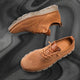 Men's knit lace-up sneaker with textured panels