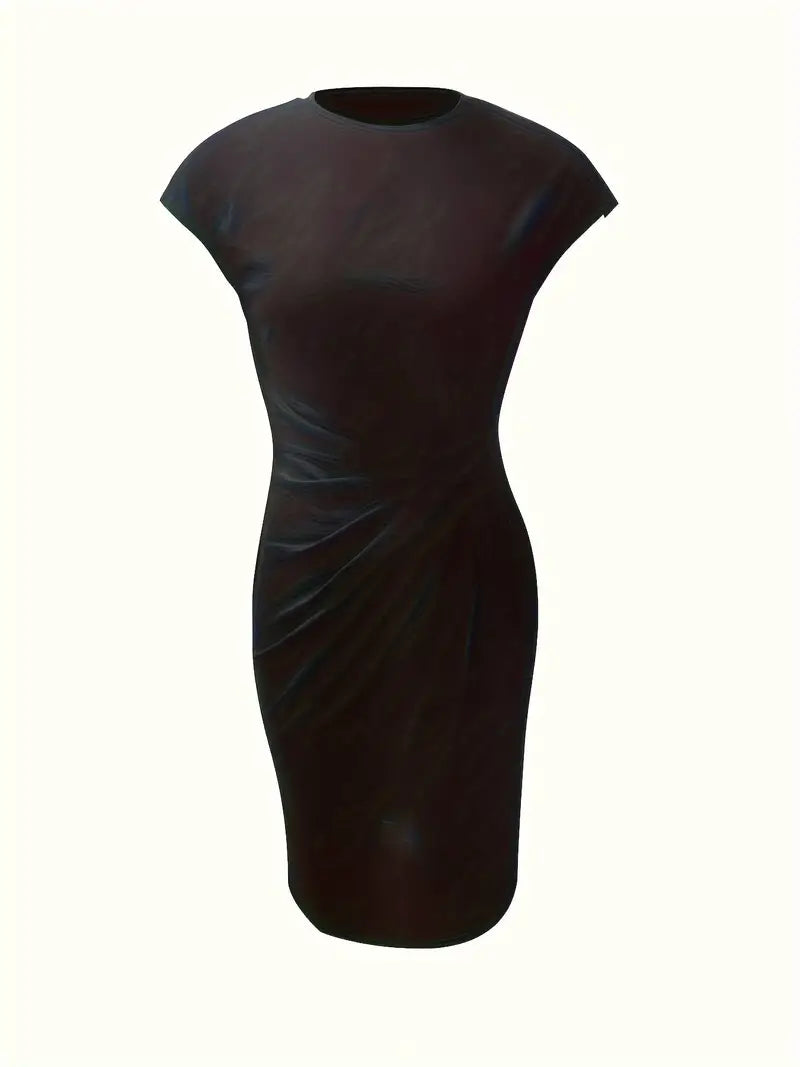 Katie | Women’s Classic Short Sleeve Bodycon Dress - Image 3