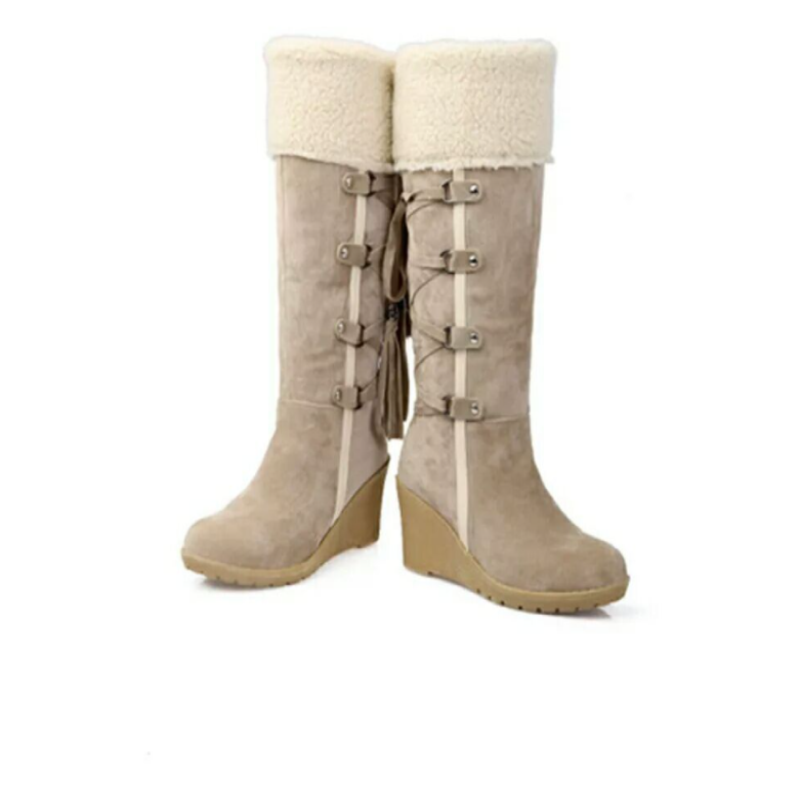 Daisy | Women’s Fur Lined Wedge Winter Boots - Image 3