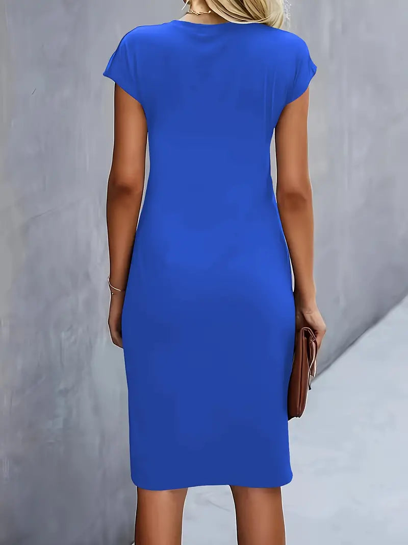 Katie | Women’s Classic Short Sleeve Bodycon Dress - Image 8
