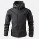 Men's hooded jacket with zipped pockets