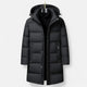 Men's longline hooded padded parka jacket
