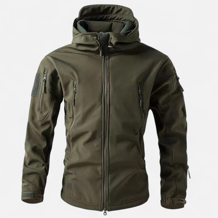 Men's hooded jacket with zipped pockets