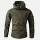 Men's hooded jacket with zipped pockets