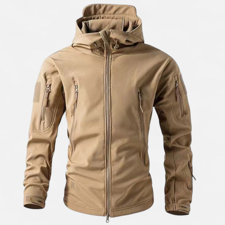 Men's hooded jacket with zipped pockets