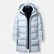 Men's longline hooded padded parka jacket