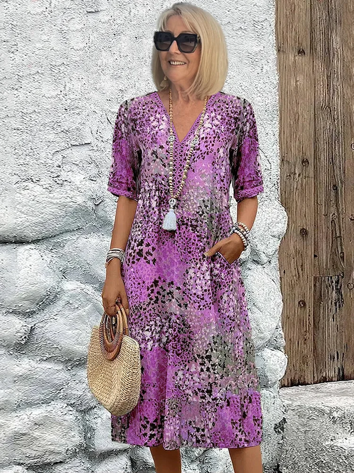 Women's Bohemian Dress — Elegant Flowing Boho Summer Dress