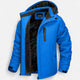Men's camouflage hooded parka with dark pile-style lining