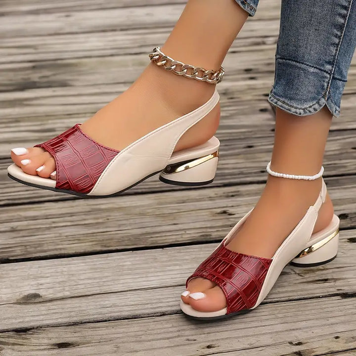 Melanie | Leather Comfort Sandals - Image 2