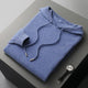 Men's plain pullover hoodie with drawstring hood and ribbed trims