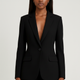 Women's tailored blazer and full-length trousers suit set