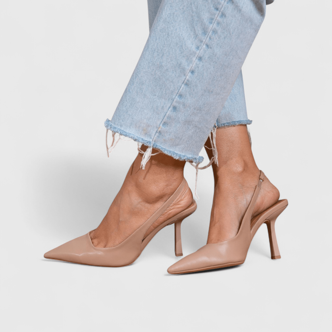 Women's Slingback Stiletto Heels — Pointed Toe Court Shoes