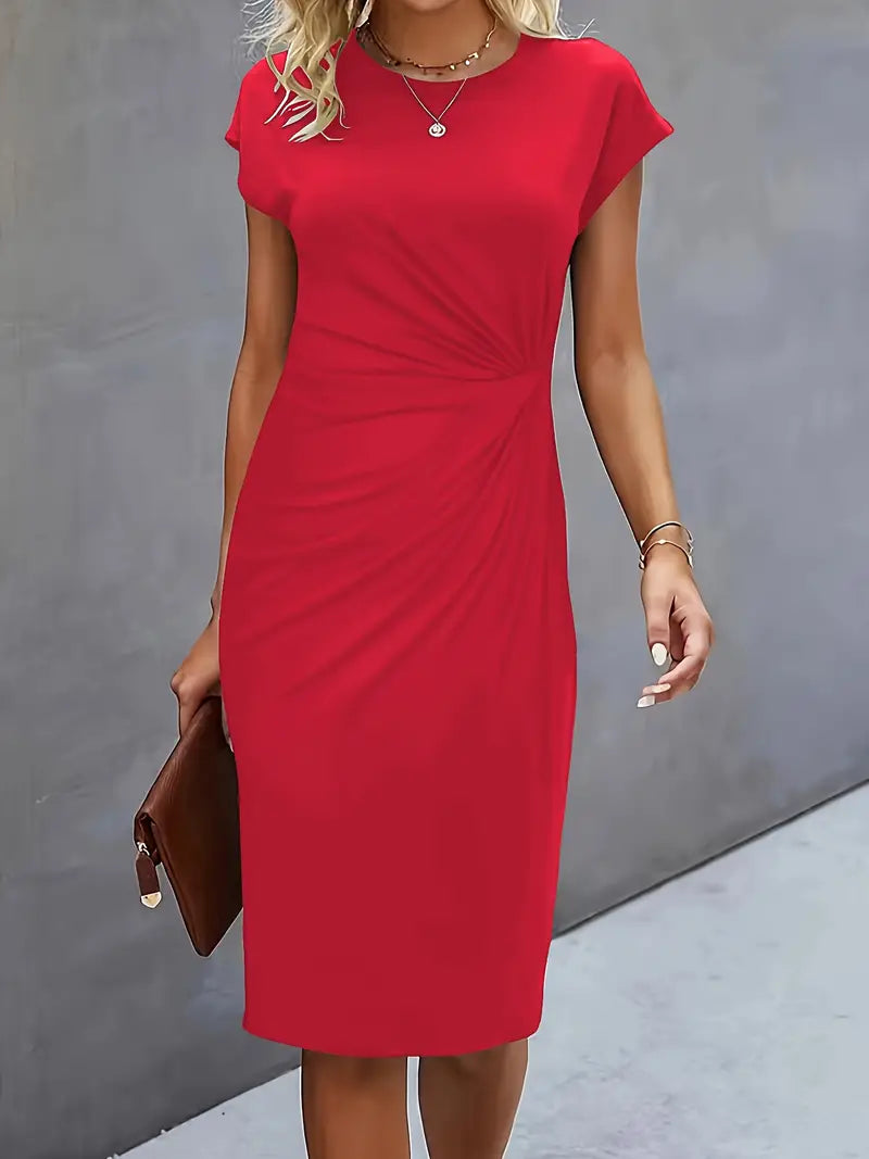 Katie | Women’s Classic Short Sleeve Bodycon Dress - Image 4
