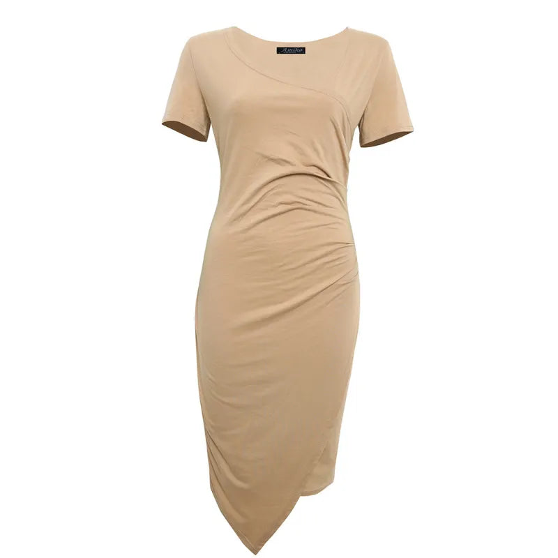 Katie | Women’s Classic Short Sleeve Bodycon Dress - Image 25